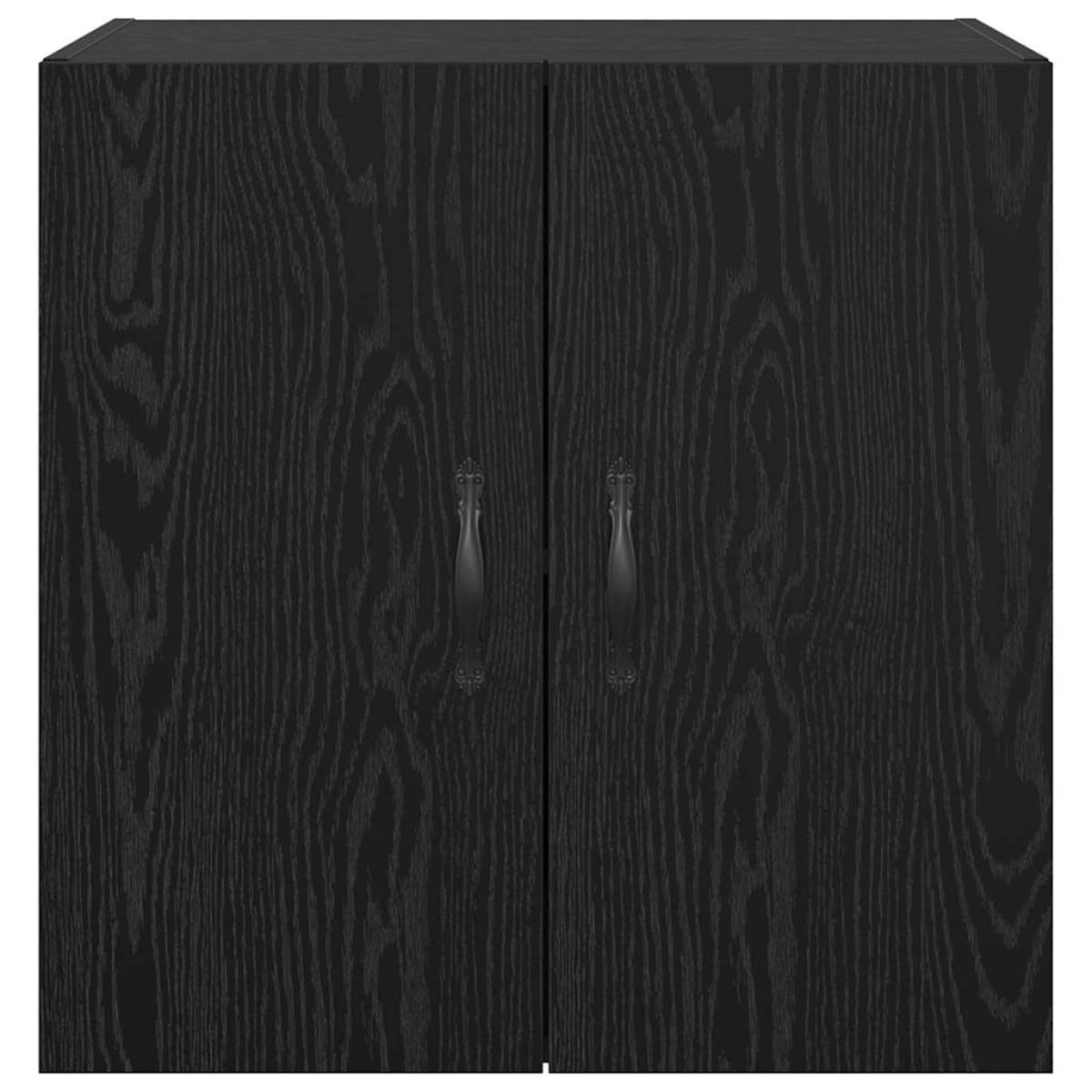 vidaXL Τοίχου Ντουλάπα 60 x 31 x 60 εκ. Επεξεργασμένο Ξύλο Μαύρη Οξυά