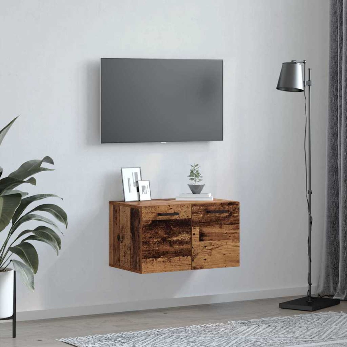vidaXL Τοίχου Ντουλάπα 60 x 36,5 x 35 cm Επεξεργασμένο Ξύλο Παλιό ξύλο