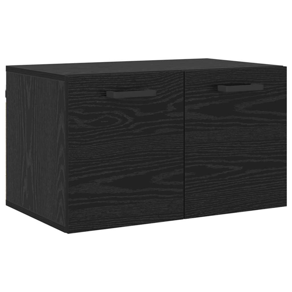 vidaXL Τοίχου Ντουλάπα 60 x 36,5 x 35 cm Επεξεργασμένο Ξύλο Μαύρη Οξυά