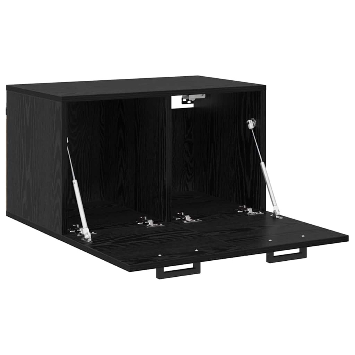 vidaXL Τοίχου Ντουλάπα 60 x 36,5 x 35 cm Επεξεργασμένο Ξύλο Μαύρη Οξυά