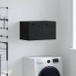 vidaXL Τοίχου Ντουλάπα 60 x 36,5 x 35 cm Επεξεργασμένο Ξύλο Μαύρη Οξυά