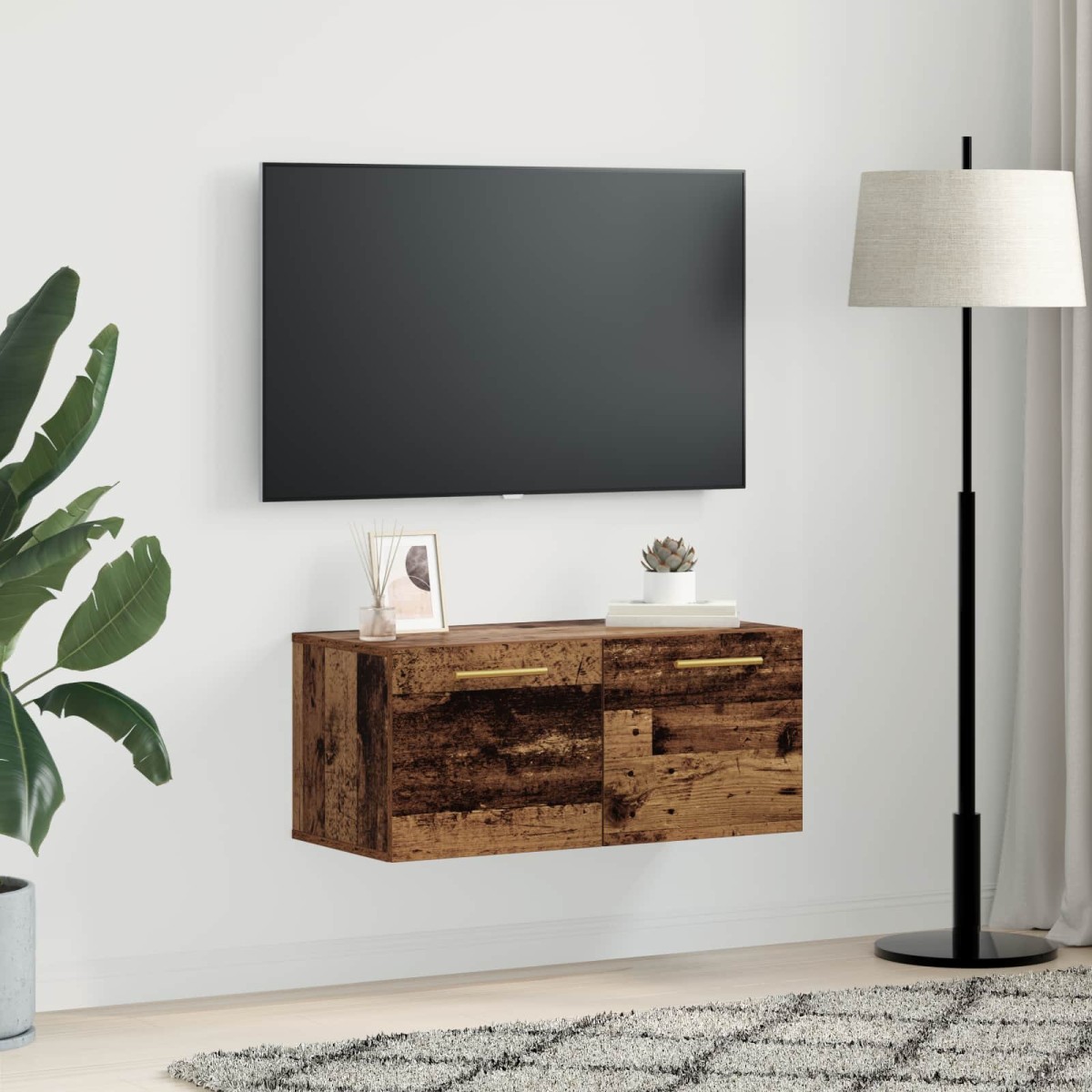 vidaXL Ντουλάπα Τοίχου 80 x 36.5 x 35 cm Επεξεργασμένο Ξύλο