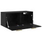 vidaXL Ντουλάπα Τοίχου 80 x 36.5 x 35 cm Επεξεργασμένο Ξύλο Μαύρη δρυς