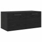 vidaXL Ντουλάπα Τοίχου 80 x 36.5 x 35 cm Επεξεργασμένο Ξύλο Μαύρη δρυς