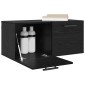 vidaXL Ντουλάπα Τοίχου 80 x 36.5 x 35 cm Επεξεργασμένο Ξύλο Μαύρη δρυς