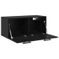 vidaXL Ντουλάπα Τοίχου 80 x 36.5 x 35 cm Επεξεργασμένο Ξύλο Μαύρη δρυς