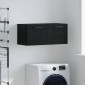 vidaXL Ντουλάπα Τοίχου 80 x 36.5 x 35 cm Επεξεργασμένο Ξύλο Μαύρη δρυς