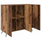 vidaXL Πλαϊνό γραφείο Παλιό ξύλο 89,5 x 34 x 80 εκ. Επεξεργασμένο Ξύλο