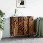 vidaXL Πλαϊνό γραφείο Παλιό ξύλο 89,5 x 34 x 80 εκ. Επεξεργασμένο Ξύλο