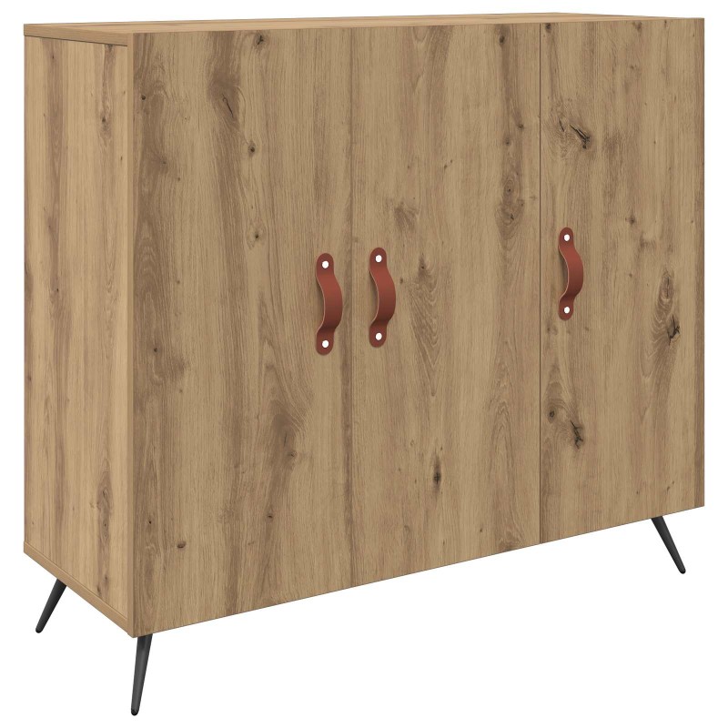 vidaXL Πλαϊνό γραφείο Artisan Oak 89,5 x 34 x 80 εκ.