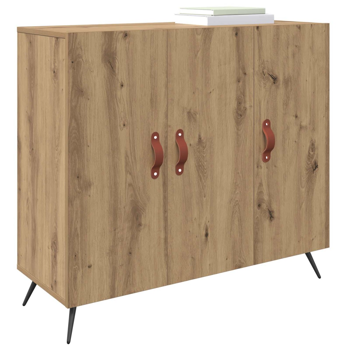 vidaXL Πλαϊνό γραφείο Artisan Oak 89,5 x 34 x 80 εκ.