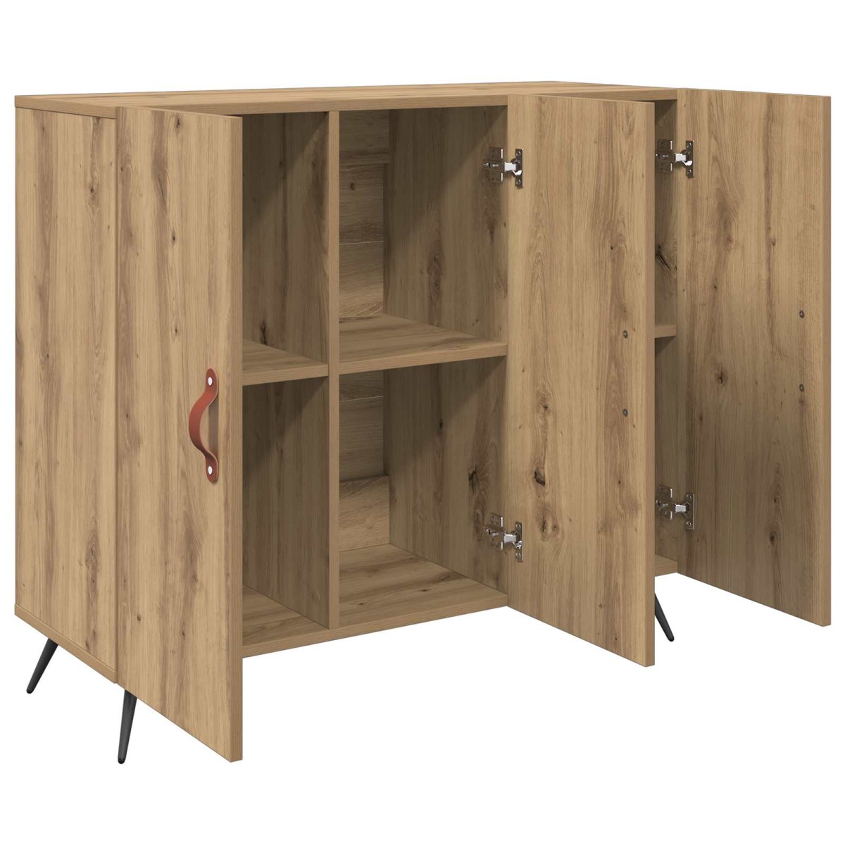 vidaXL Πλαϊνό γραφείο Artisan Oak 89,5 x 34 x 80 εκ.