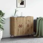 vidaXL Πλαϊνό γραφείο Artisan Oak 89,5 x 34 x 80 εκ.