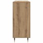 vidaXL Πλαϊνό γραφείο Artisan Oak 90 x 34 x 80 εκ. Επεξεργασμένο Ξύλο