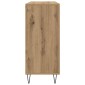 vidaXL Πλαϊνό γραφείο Artisan Oak 90 x 32,5 x 80 εκ Επεξεργασμένο Ξύλο