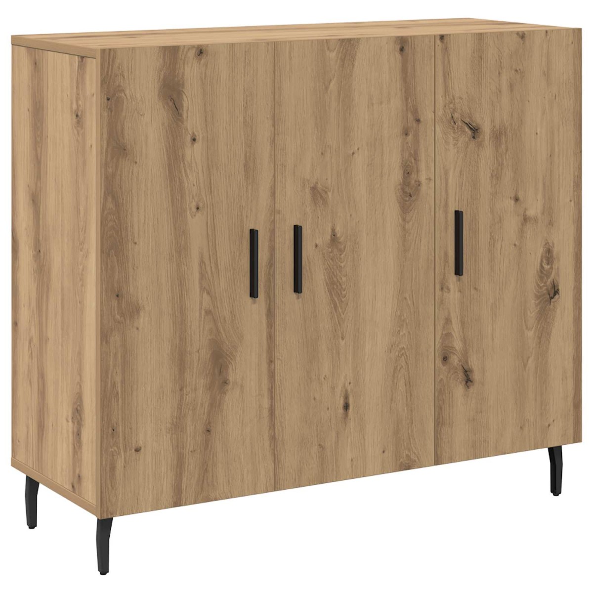 vidaXL Πλαϊνό γραφείο Artisan Oak 90 x 34 x 80 εκ. Επεξεργασμένο Ξύλο