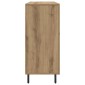 vidaXL Πλαϊνό γραφείο Artisan Oak 90 x 34 x 80 εκ. Επεξεργασμένο Ξύλο