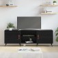 vidaXL Ντουλάπι TV 150 x 30 x 50 cm Μαύρη δρυς Επεξεργασμένο ξύλο