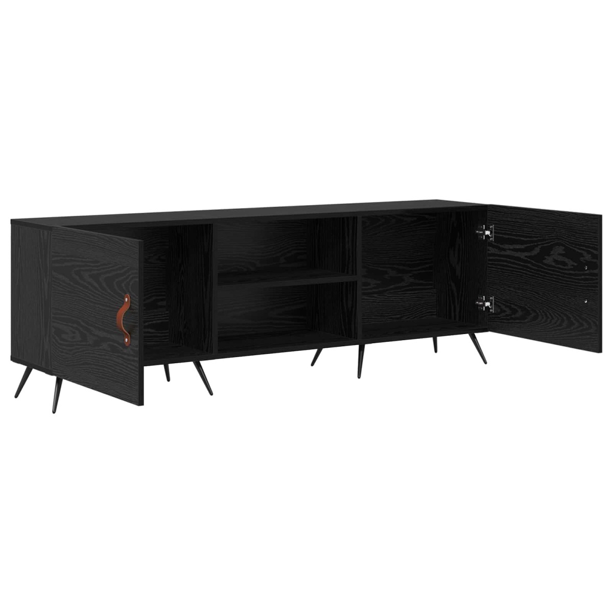 vidaXL Ντουλάπι TV 150 x 30 x 50 cm Μαύρη δρυς Επεξεργασμένο ξύλο