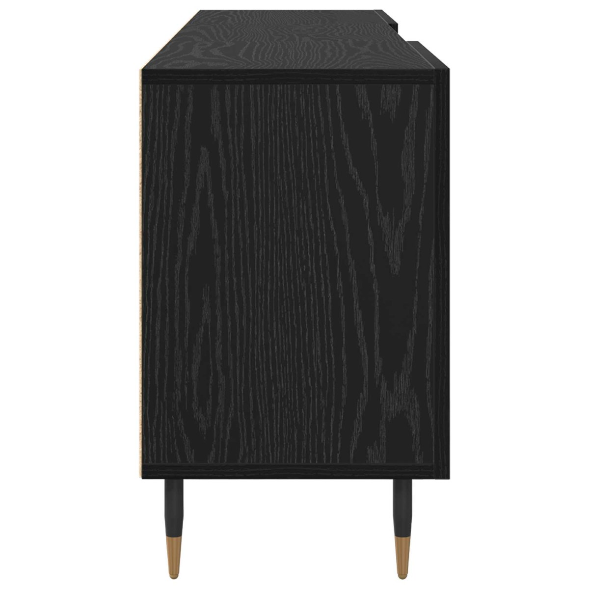 vidaXL Ντουλάπι TV 150 x 30 x 50 cm Μαύρη δρυς Επεξεργασμένο ξύλο