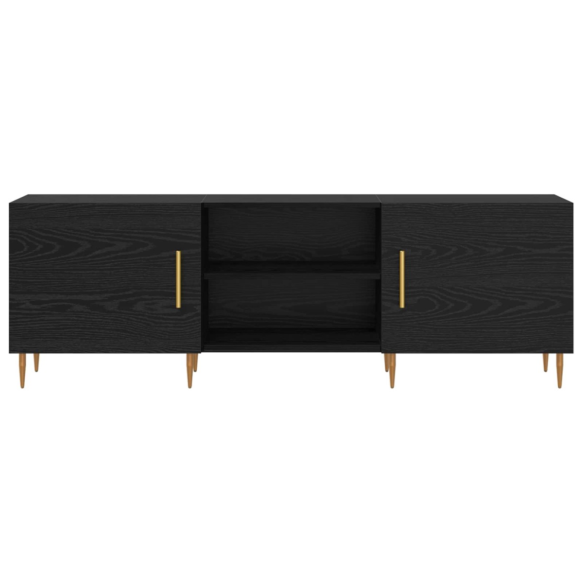 vidaXL Ντουλάπι TV 150 x 30 x 50 cm Μαύρη δρυς Επεξεργασμένο ξύλο