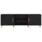 vidaXL Ντουλάπι TV 150 x 30 x 50 cm Μαύρη δρυς Επεξεργασμένο ξύλο