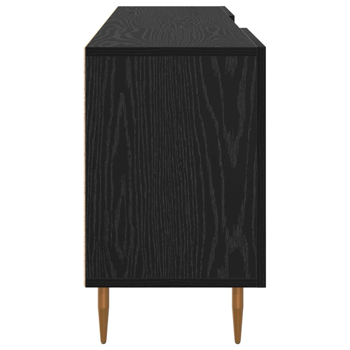 vidaXL Ντουλάπι TV 150 x 30 x 50 cm Μαύρη δρυς Επεξεργασμένο ξύλο