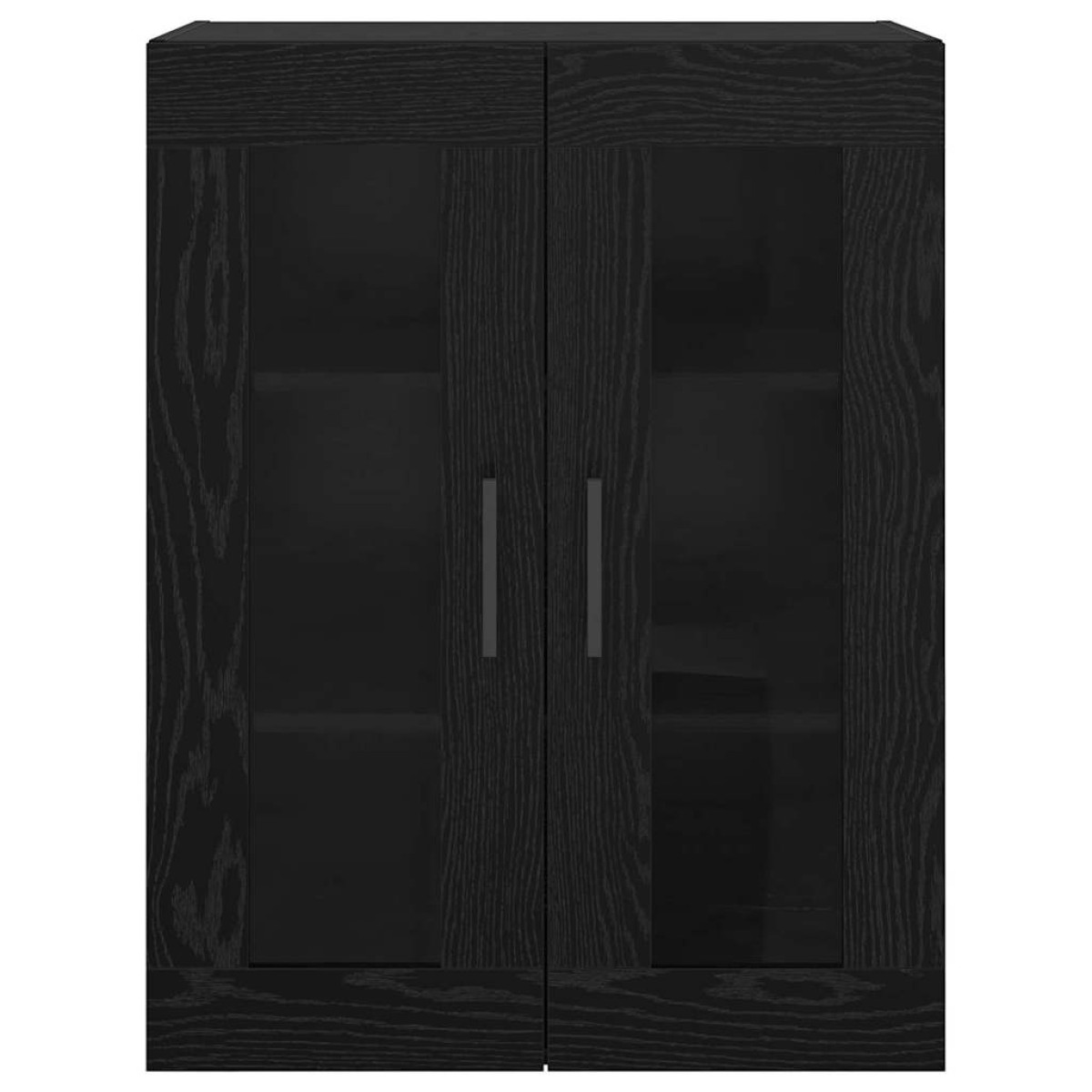 vidaXL Επιτοίχιο ντουλάπι Μαύρη δρυς 69.5 x 34 x 90 εκ.