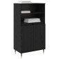 vidaXL Highboard Μαύρο 60 x 36 x 110 εκ. Επεξεργασμένο Ξύλο
