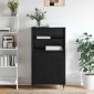 vidaXL Highboard Μαύρο 60 x 36 x 110 εκ. Επεξεργασμένο Ξύλο