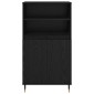 vidaXL Highboard Μαύρο 60 x 36 x 110 εκ. Επεξεργασμένο Ξύλο