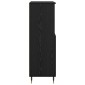vidaXL Highboard Μαύρο 60 x 36 x 110 εκ. Επεξεργασμένο Ξύλο