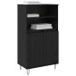 vidaXL Highboard Μαύρο 60 x 36 x 110 εκ. Επεξεργασμένο Ξύλο