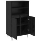 vidaXL Highboard Μαύρο 60 x 36 x 110 εκ. Επεξεργασμένο Ξύλο