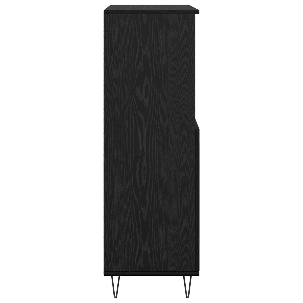 vidaXL Highboard Μαύρο 60 x 36 x 110 εκ. Επεξεργασμένο Ξύλο