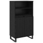 vidaXL Highboard Μαύρο 60 x 36 x 110 εκ Επεξεργασμένο Ξύλο
