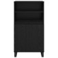 vidaXL Highboard Μαύρο 60 x 36 x 110 εκ Επεξεργασμένο Ξύλο