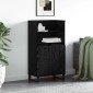 vidaXL Highboard Μαύρο 60 x 36 x 110 εκ Επεξεργασμένο Ξύλο