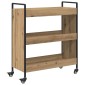 vidaXL Καρότσι Κουζίνας Artisan Oak 70 x 30 x 82 εκ Επεξεργασμένο Ξύλο