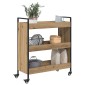 vidaXL Καρότσι Κουζίνας Artisan Oak 70 x 30 x 82 εκ Επεξεργασμένο Ξύλο