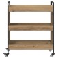 vidaXL Καρότσι Κουζίνας Artisan Oak 70 x 30 x 82 εκ Επεξεργασμένο Ξύλο