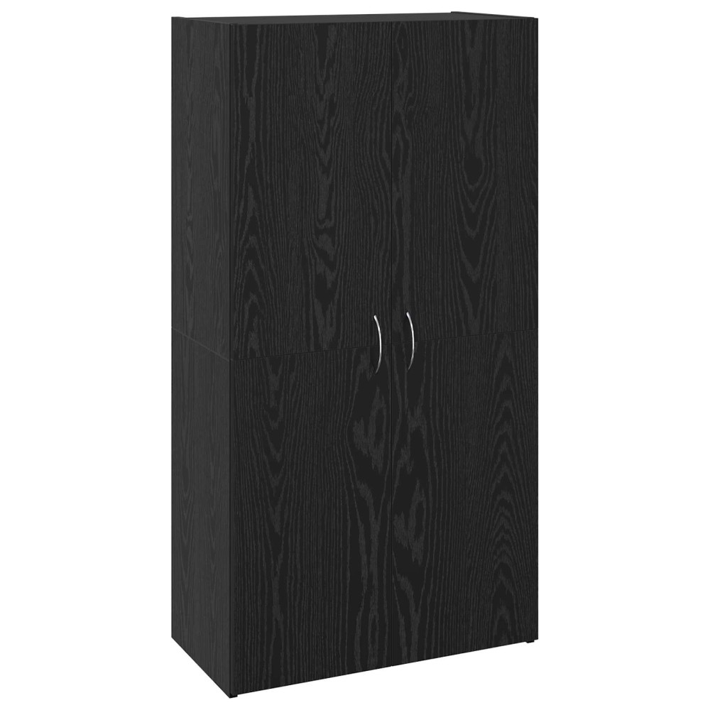 vidaXL Γραφείο Ντουλάπι Μαύρη Δρυς 60 x 32 x 115 cm Επεξεργασμένο Ξύλο