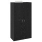 vidaXL Γραφείο Ντουλάπι Μαύρη Δρυς 60 x 32 x 115 cm Επεξεργασμένο Ξύλο