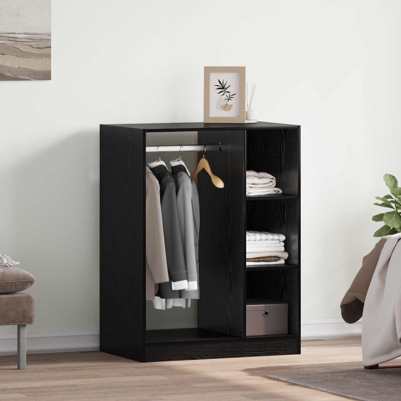 vidaXL Ντουλάπι Μαύρη Δρυς 77 x 48 x 102 cm Επεξεργασμένο Ξύλο