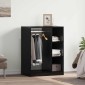 vidaXL Ντουλάπι Μαύρη Δρυς 77 x 48 x 102 cm Επεξεργασμένο Ξύλο
