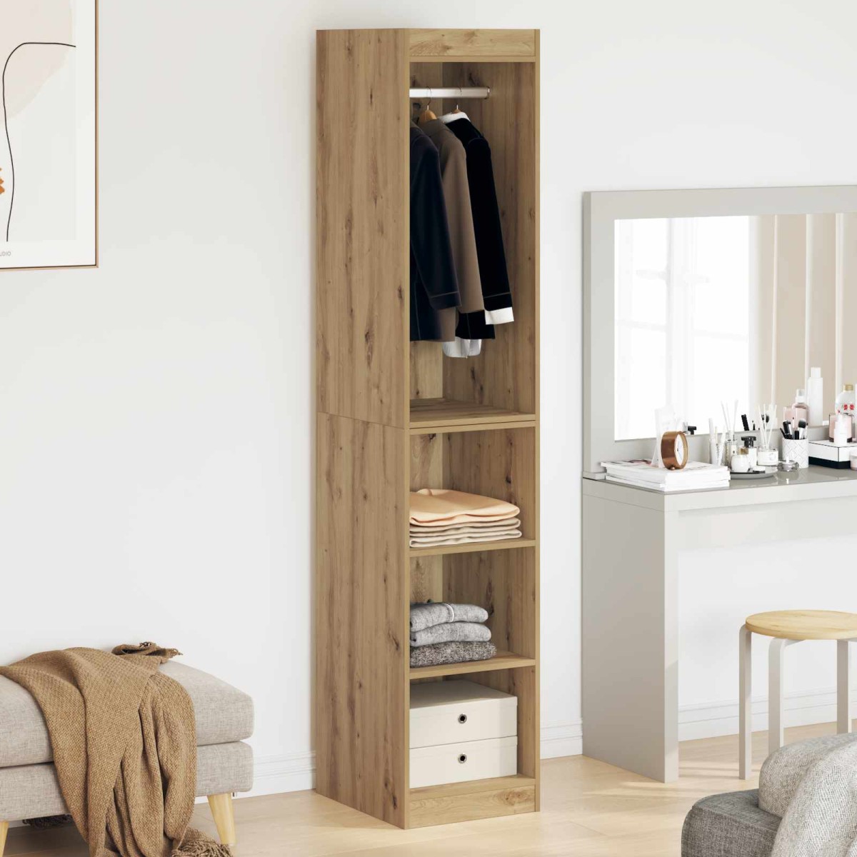 vidaXL Ντουλάπι Artisan Δρυς 41 x 48 x 102 εκ Επεξεργασμένο Ξύλο