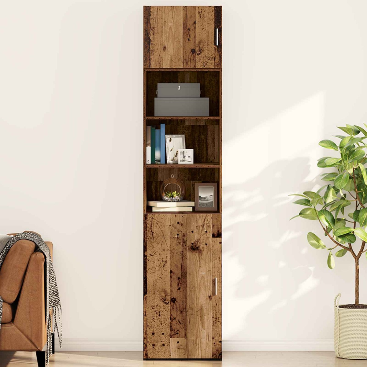 vidaXL Ντουλάπα Τοίχου Παλαιό ξύλο 50 x 42.5 x 40 εκ.