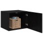 vidaXL Ντουλάπα Τοίχου Μαύρη δρυς 50 x 42.5 x 40 εκ.