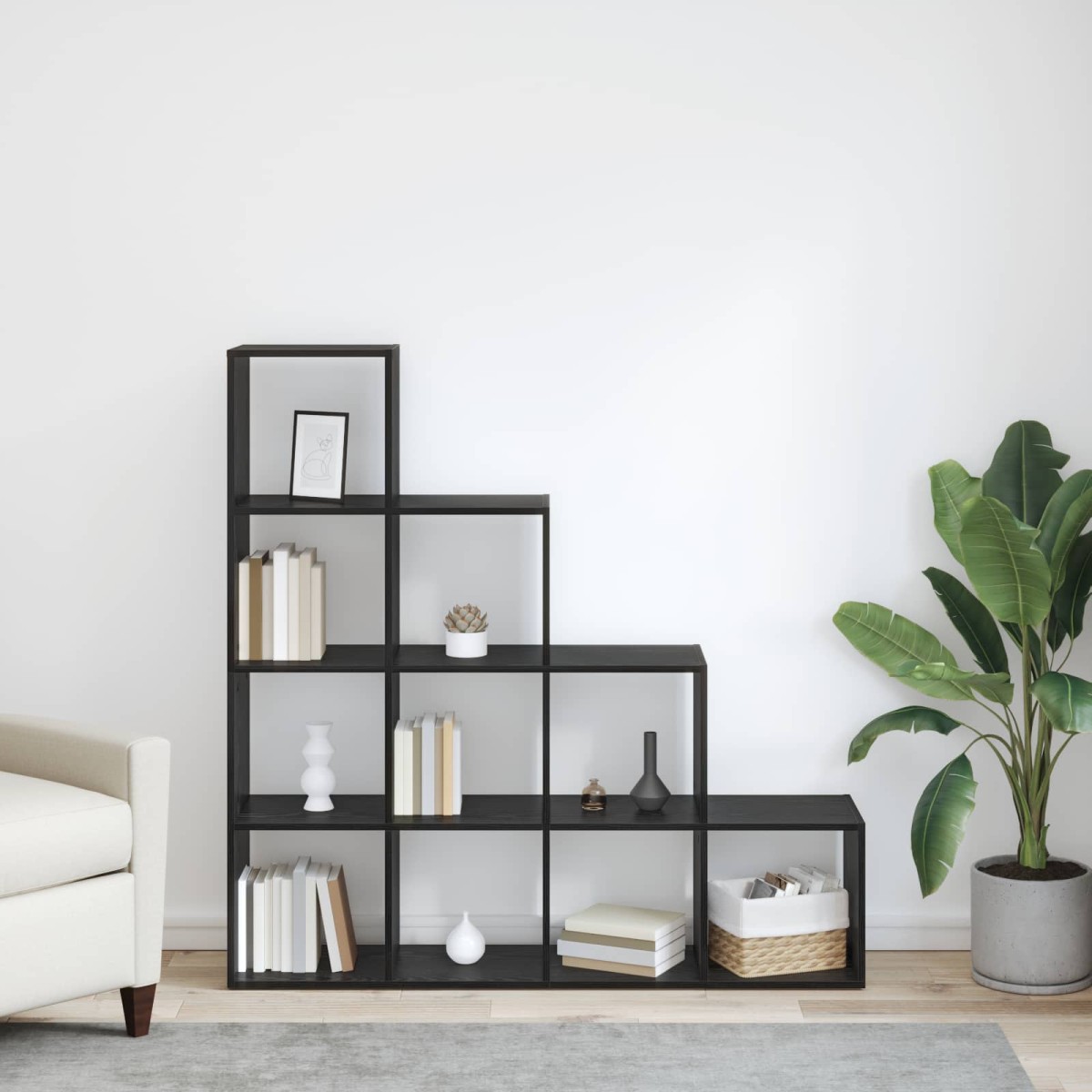 vidaXL Διαχωριστικό Ράφι Δωματίου 10 επιπέδων 131,5 x 29 x 131,5 εκ