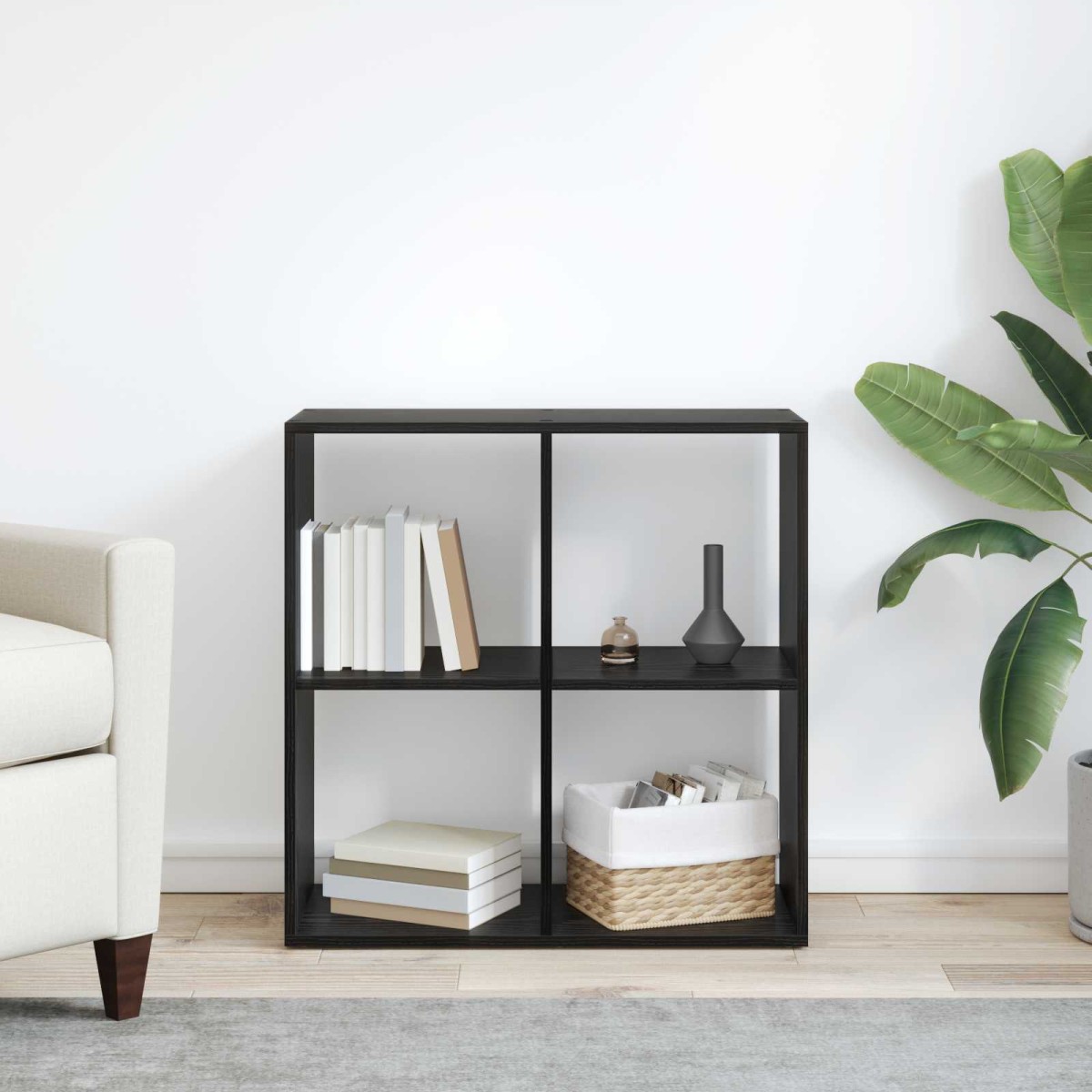 vidaXL Βιβλιοθήκη 4 επιπέδων 69,5 x 29 x 69,5 εκ Επεξεργασμένο Ξύλο
